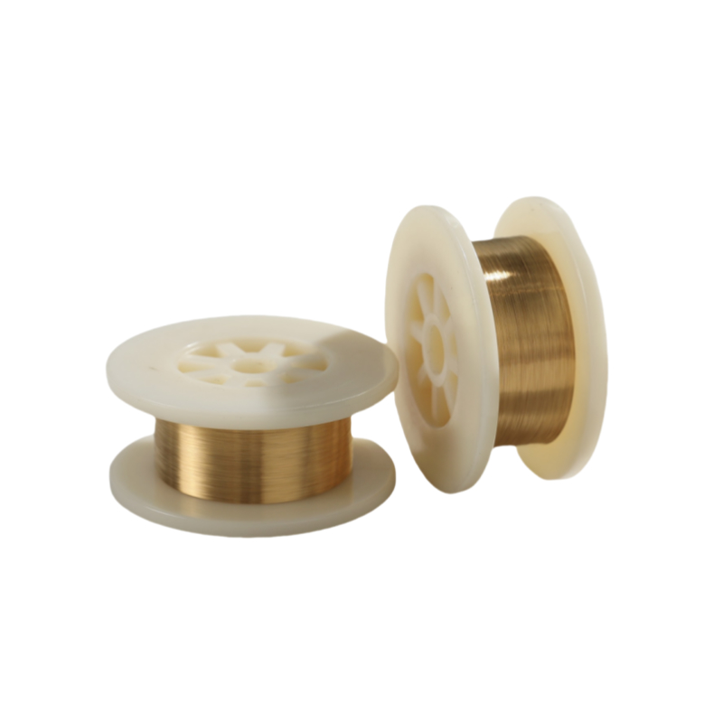 Diametro di filo ultrafine 0,011 mm Filo di tungsteno placcato d'oro per l'industria dei dispositivi medici