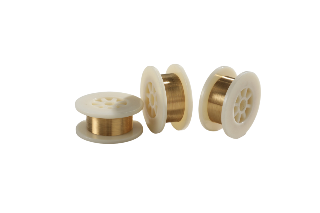 Diametro di filo ultrafine 0,011 mm Filo di tungsteno placcato d'oro per l'industria dei dispositivi medici