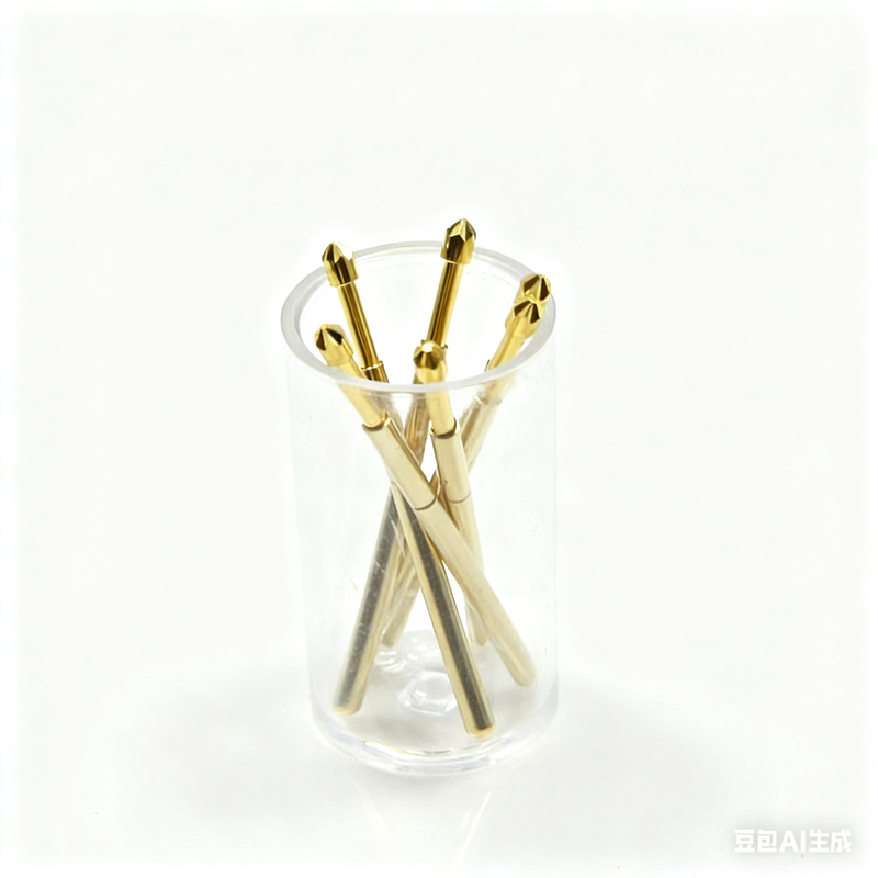 Precision-Engineered Gold Plated Spring Test Probe with 80g Spring Force and 1A Current Ration for PCB Testing