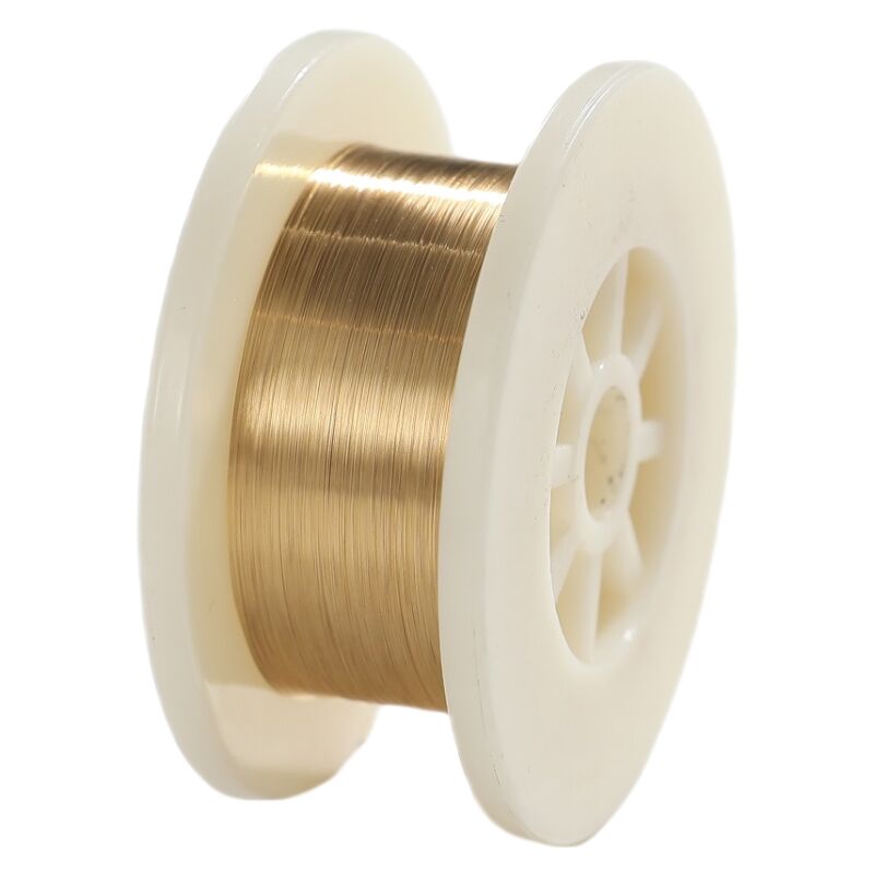 Filo di tungsteno rivestito d'oro ultra sottile da 0,0035 mm resistente alle alte temperature e alla corrosione per componenti a vuoto